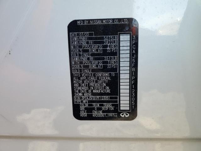 2023 INFINITI QX50 SPORT 3PCAJ5FB1PF123051