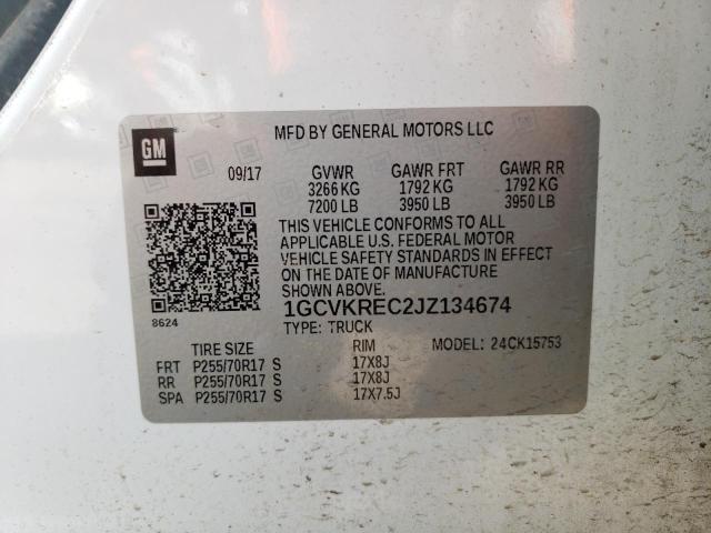 2018 Chevrolet Silverado K1500 Lt VIN: 1GCVKREC2JZ134674 Lot: 44480704