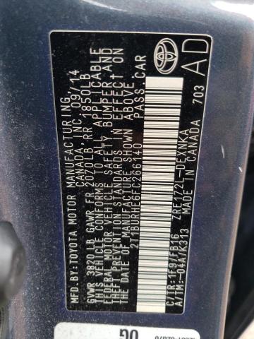 2015 TOYOTA COROLLA LE 2T1BURHE6FC266140