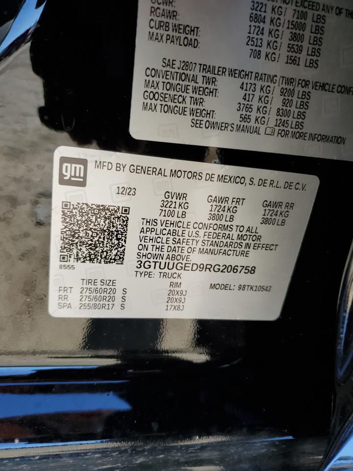 3GTUUGED9RG206758 2024 GMC Sierra K1500 Denali