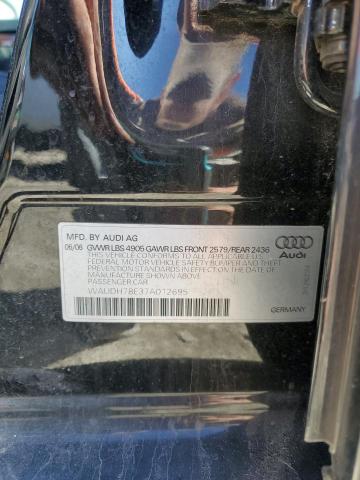 WAUDH78E37A012695 | 2007 Audi a4 3.2 quattro