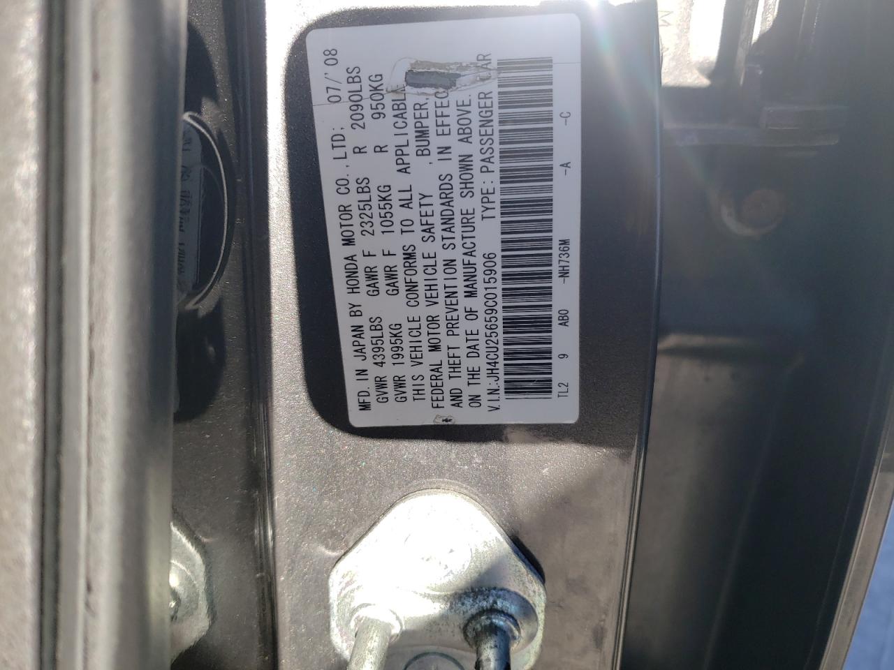 JH4CU25659C015906 2009 Acura Tsx