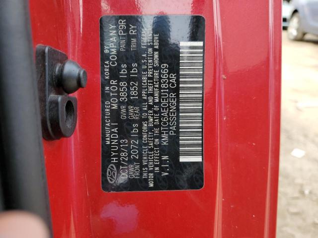 2014 Hyundai Veloster Turbo VIN: KMHTC6AE0EU183669 Lot: 44537674