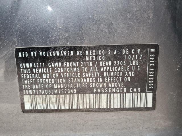 2018 VOLKSWAGEN GOLF SPORT - 3VW717AU9JM757349