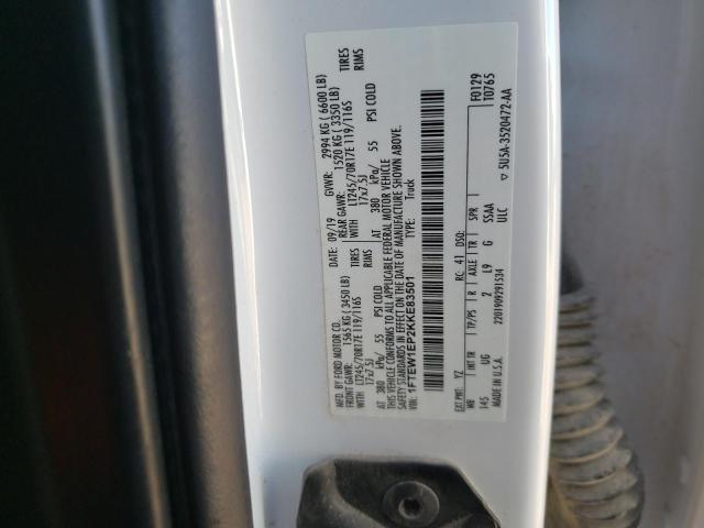 2019 FORD F150 SUPER 1FTEW1EP2KKE83501