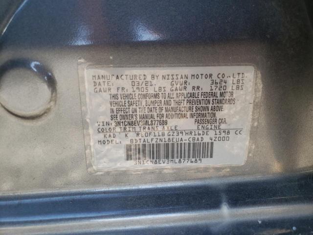 3N1CN8EV3ML877689 2021 Nissan Versa Sv