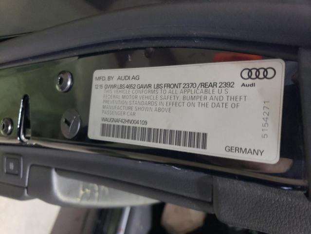 2017 AUDI A4 PREMIUM - WAUGNAF42HN004109