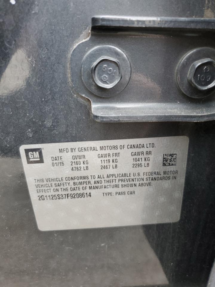 2G1125S37F9208614 2015 Chevrolet Impala Lt