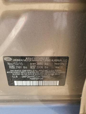 2016 HYUNDAI ELANTRA SE 5NPDH4AE2GH788952