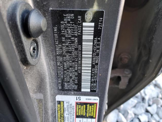 2019 TOYOTA CAMRY L 4T1B11HK4KU697309