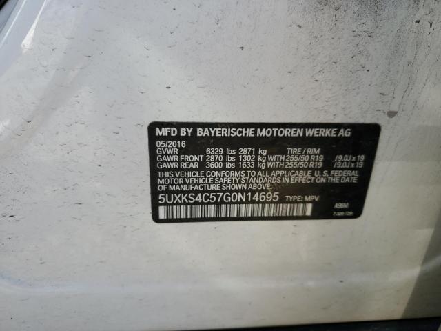 2016 BMW X5 XDRIVE3 5UXKS4C57G0N14695