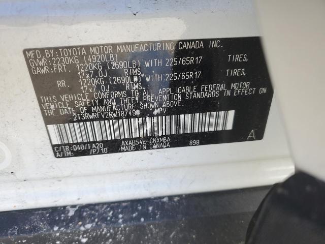 2024 TOYOTA RAV4 XLE 2T3RWRFV2RW187490
