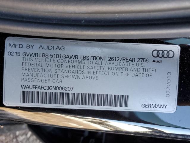 2016 AUDI A6 PREMIUM WAUFFAFC3GN006207