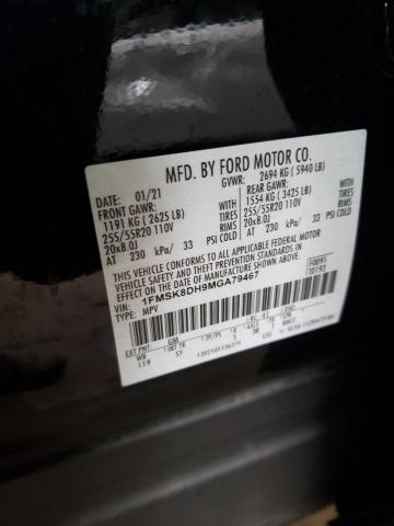 2021 FORD EXPLORER X 1FMSK8DH9MGA79467