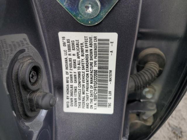 2016 HONDA CIVIC TOUR 19XFC1F97GE222050