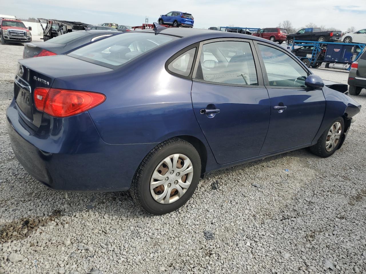 KMHDU4AD3AU079247 2010 Hyundai Elantra Blue