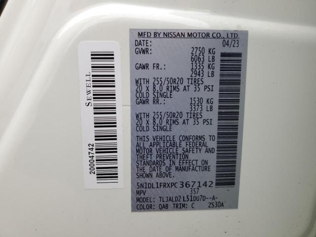 2023 INFINITI QX60 LUXE 5N1DL1FRXPC367142