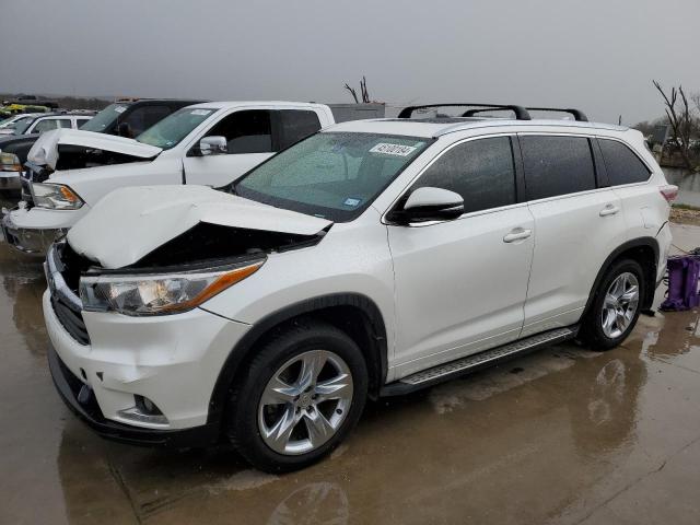 VIN 5TDYKRFH2ES032354 2014 Toyota Highlander, Limited no.1