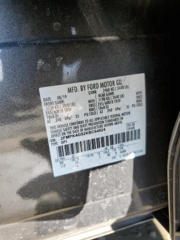 2019 FORD EDGE SE 2FMPK4G92KBC64824