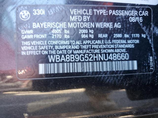 2017 BMW 330 I - WBA8B9G52HNU48660