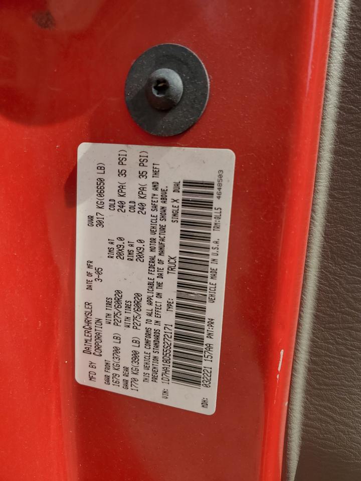 1D7HA18D55S272171 2005 Dodge Ram 1500 St