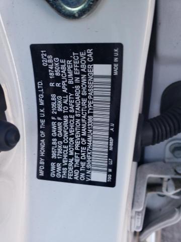 2021 HONDA CIVIC SPOR SHHFK7H44MU413386