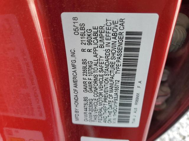 2018 HONDA ACCORD TOU 1HGCV1F93JA165712