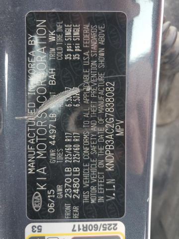 2016 KIA SPORTAGE L KNDPB3AC2G7838082
