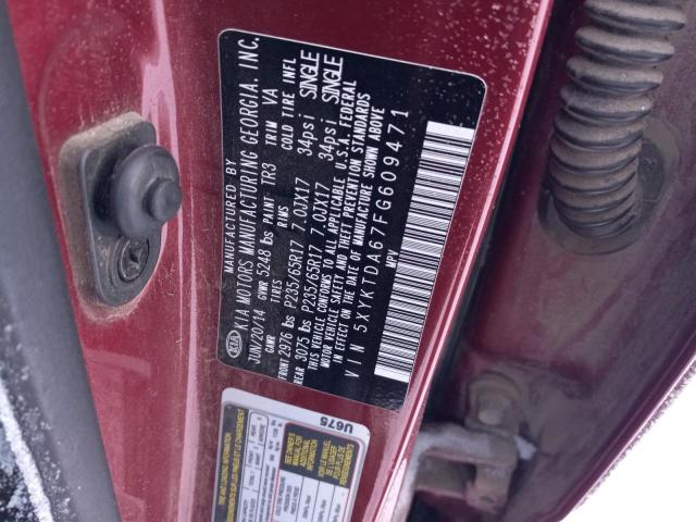 2015 KIA SORENTO LX - 5XYKTDA67FG609471