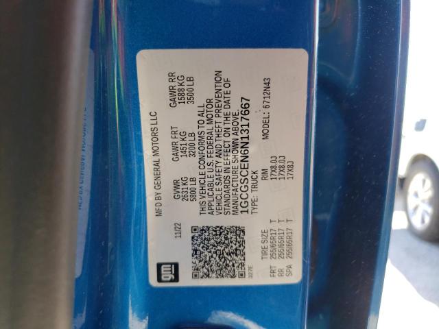 2022 CHEVROLET COLORADO L 1GCGSCEN6N1317667