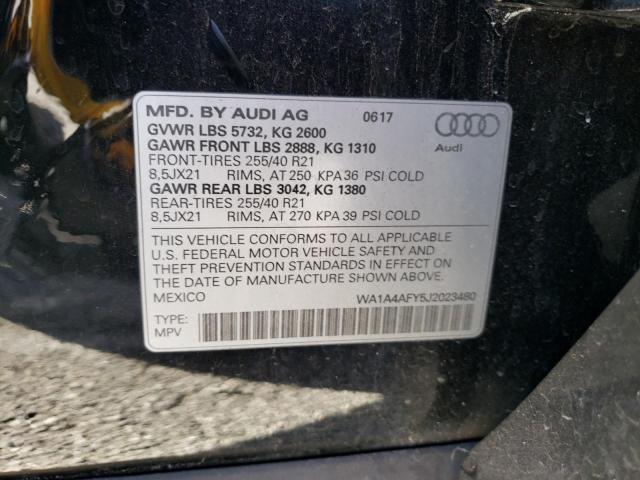 2018 Audi Sq5 Premium Plus VIN: WA1A4AFY5J2023480 Lot: 41919794