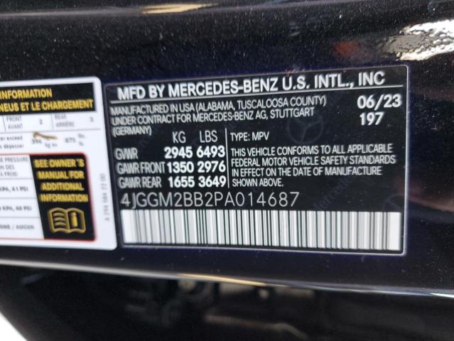 2023 MERCEDES-BENZ EQE SUV 35 4JGGM2BB2PA014687