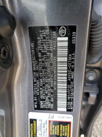 2017 TOYOTA CAMRY LE - 4T1BF1FK1HU430593