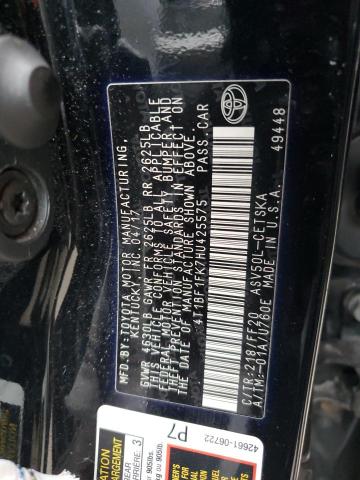 2017 TOYOTA CAMRY LE 4T1BF1FK7HU425575