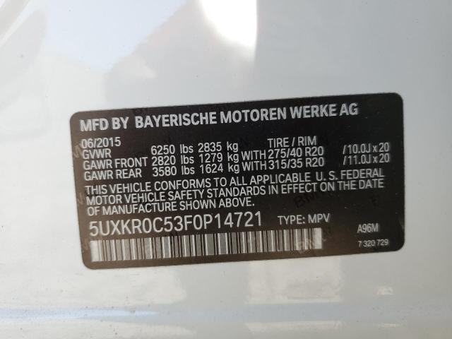 5UXKR0C53F0P14721 2015 BMW X5, photo no. 12