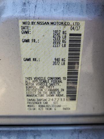 2017 NISSAN ALTIMA 2.5 - 1N4AL3AP5HC247233