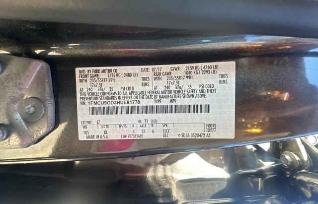 1FMCU9GD3HUE81778 2017 FORD ESCAPE - Image 10