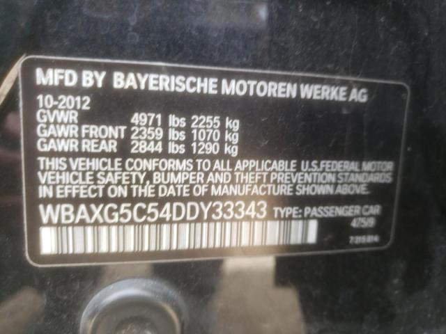 VIN WBAXG5C54DDY33343 2013 BMW 5 Series, 528 I no.12