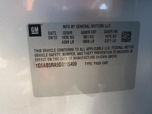 2013 Cadillac Ats Luxury VIN: 1G6AB5RA9D0115499 Lot: 45138184