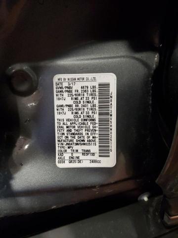 2017 NISSAN ROGUE S JN8AT2MV5HW025115