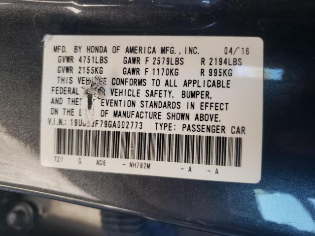 2016 ACURA TLX ADVANC 19UUB3F79GA002773