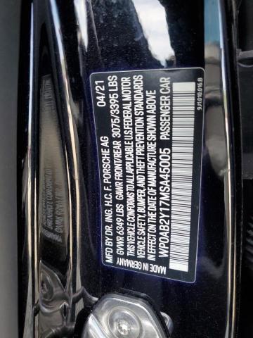 2021 PORSCHE TAYCAN 4S - WP0AB2Y17MSA45005