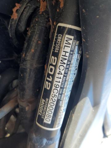 2012 HONDA CBX250 RA - MLHMC4119C5200080