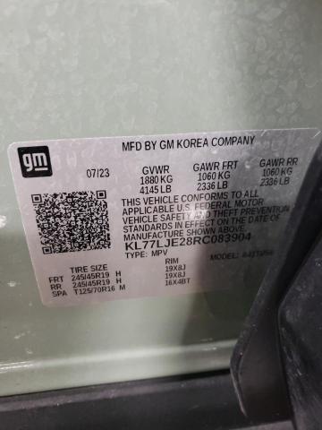 2024 CHEVROLET TRAX 2RS - KL77LJE28RC083904