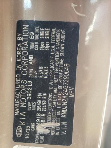 2016 KIA SOUL - KNDJN2A24G7290648