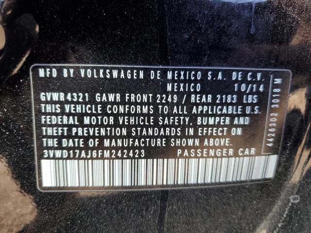 2015 VOLKSWAGEN JETTA SE 3VWD17AJ6FM242423