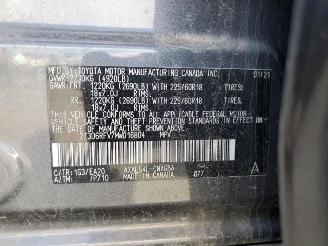 2021 TOYOTA RAV4 LIMIT - 2T3D6RFV7MW016804