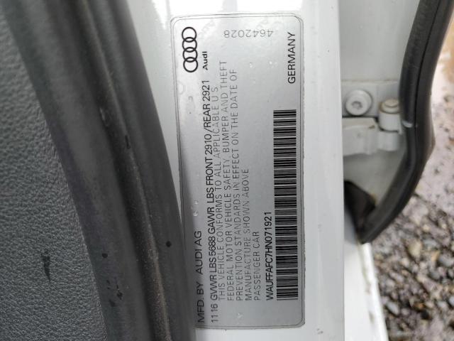 2017 AUDI S6 PREMIUM WAUFFAFC7HN071921