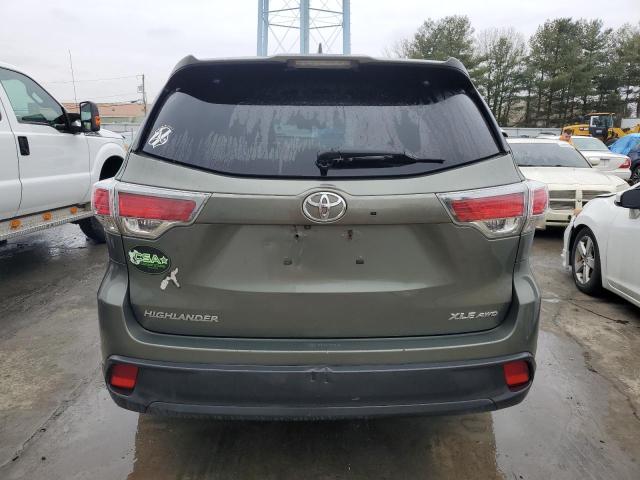 VIN 5TDJKRFH7FS087644 2015 Toyota Highlander, Xle no.6