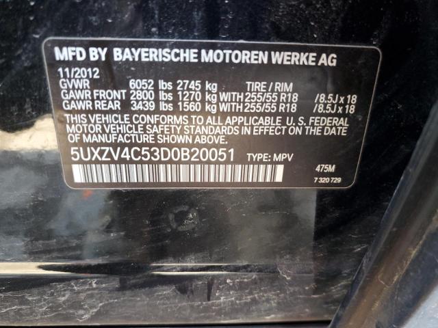 VIN 5UXZV4C53D0B20051 2013 BMW X5, Xdrive35I no.13